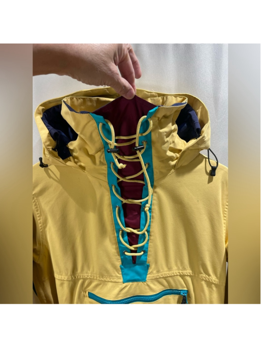 Airblaster Yellow Pullover Anorak Shell Size S - Picture 3 of 11